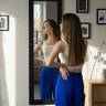 Зеркало настенное BeautyStyle 9 черный 138 см х 35 см