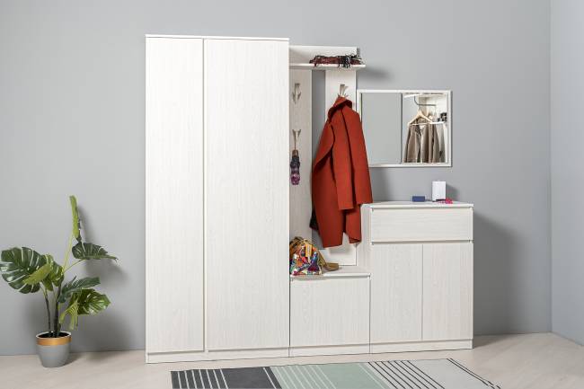 Шкаф комбинированный Ника 13.11 цвет ясень анкор светлый