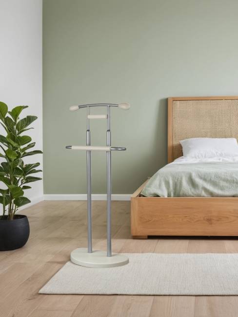 Вешалка костюмная ГАЛАНТ 333 металлик/слоновая кость