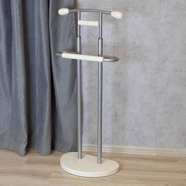 Вешалка костюмная ГАЛАНТ 333 металлик/слоновая кость