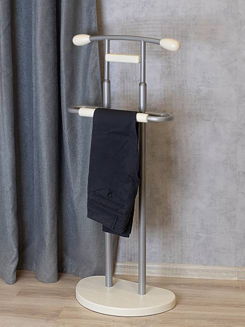 Вешалка костюмная ГАЛАНТ 333 металлик/слоновая кость