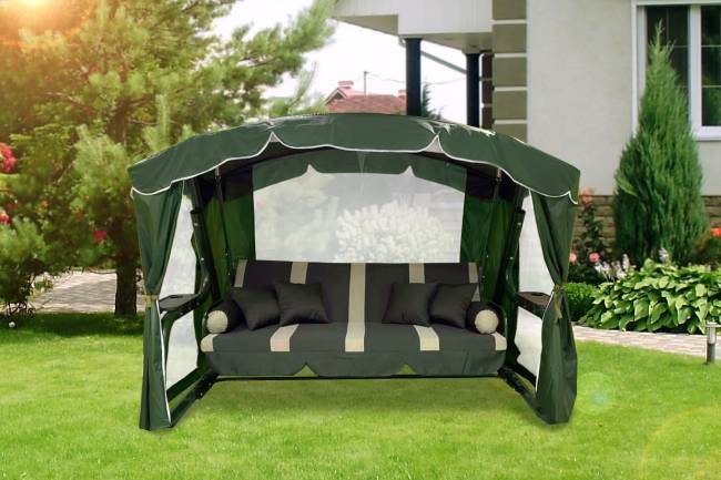 Садовые качели СИНГАПУР Зеленые