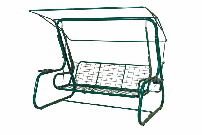 Садовые качели ТОРНАДО LUX зеленые