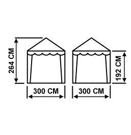 Шатер Митек 3х3 м без стенок (2 места)