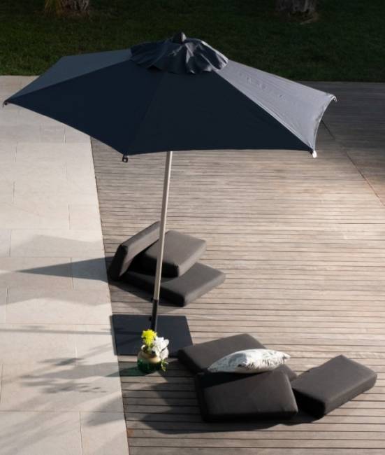 Зонт профессиональный Ø2.5 м Lido Titanium титан, антрацит Ø2500 мм