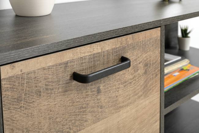 Стенка в гостиную с подсветкой серии Трувор № 21 цвет дуб гранж песочный/интра Стенка в гостиную с подсветкой серии Трувор № 21 цвет дуб гранж песочный/интра