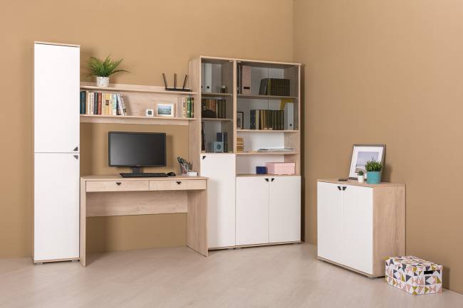 Стол компьютерный Бостон 12.69 цвет дуб эндгрейн элегантный