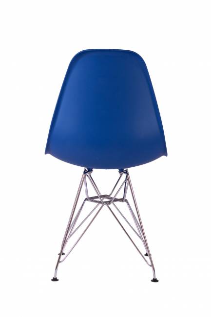Стул Eames темно-синий, опора металл