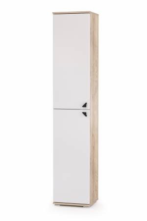 Шкаф Бостон 13.154 цвет дуб эндгрейн элегантный/фасады МДФ милк рикамо софт