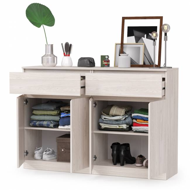 Два комода-тумбы Ника цвет ясень анкор светлый Два комода-тумбы Ника цвет ясень анкор светлый