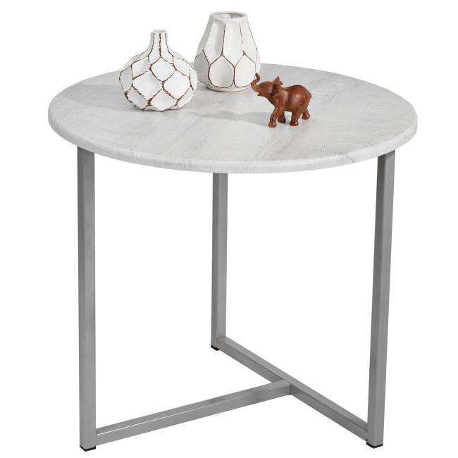 Стол журнальный BeautyStyle 27 дуб дымчатый/металлик