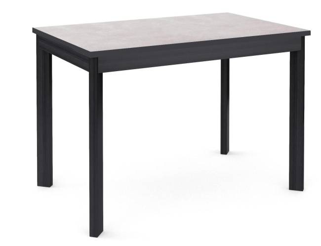 Стол DikLine L110 хромикс белый/ опоры черные