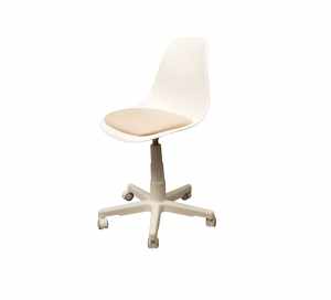 Кресло компьютерное Смузи белый/бежевый