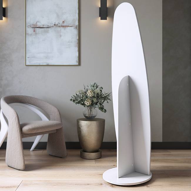 Зеркало напольное Стелла 1 белый 157,8 см х 40,4 см