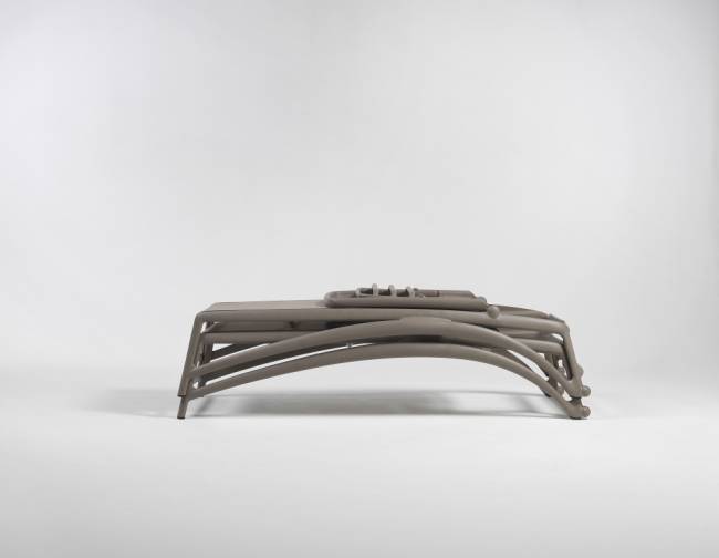 Шезлонг-лежак пластиковый Atlantico тортора 1720-2040х700х350 мм Шезлонг-лежак пластиковый Atlantico тортора 1720-2040х700х350 мм