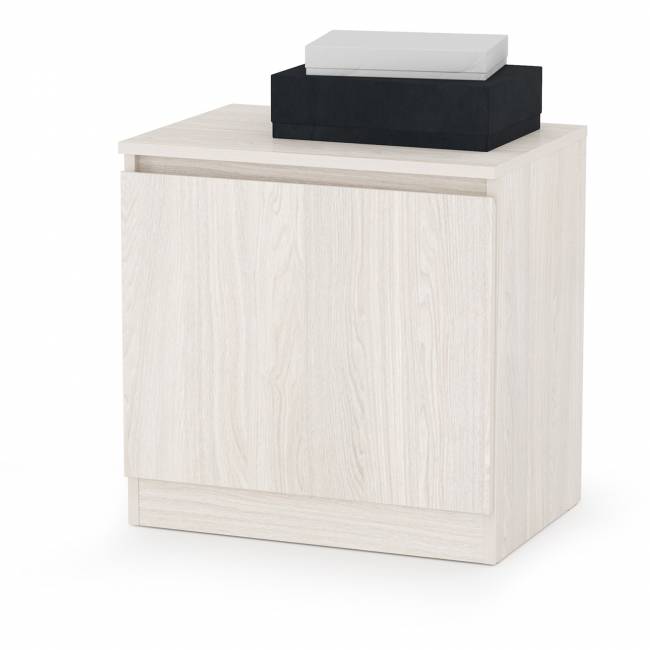 Шкаф комбинированный и обувница с вешалкой для верхней одежды Ника цвет ясень анкор светлый