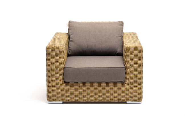 "Боно" лаунж-зона из искусственного ротанга, цвет соломенный "Боно" лаунж-зона из искусственного ротанга, цвет соломенный