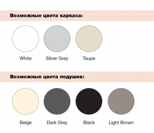 Комплект пластиковой мебели Mykonos XL серебристый, бежевый