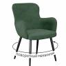 Стул DikLine 503 поворотный SB1 зеленый, ножки черные