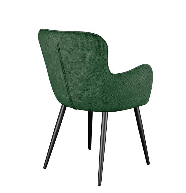 Стул DikLine 503 поворотный SB1 зеленый, ножки черные