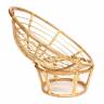 Кресло PAPASAN ECO/ПАПАСАН ЭКО P115-1/SP STD /c подушкой, ремешками/ диаметр подушки 122 см, 115x101x92 см, Natural (натуральный), ткань Оранжевый, С 23 Natural (натуральный)