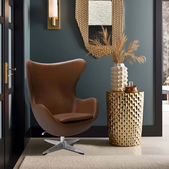 Кресло EGG STYLE CHAIR коричневый