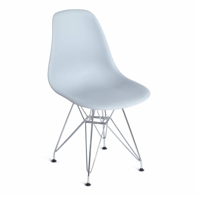 Стул CINDY IRON CHAIR (EAMES) (mod. 002) металл, пластик, 51x46x82,5, серый (Комплект из 4 шт.)
