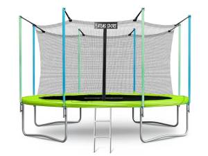 Батут "Atlas Sport 374 см (12 ft)", с внутренней сеткой и лестницей GREEN Батут "Atlas Sport 374 см (12 ft)", с внутренней сеткой и лестницей GREEN