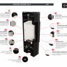 Печь Kratki PRO TORA/S 8 кВт Nero Assoluto