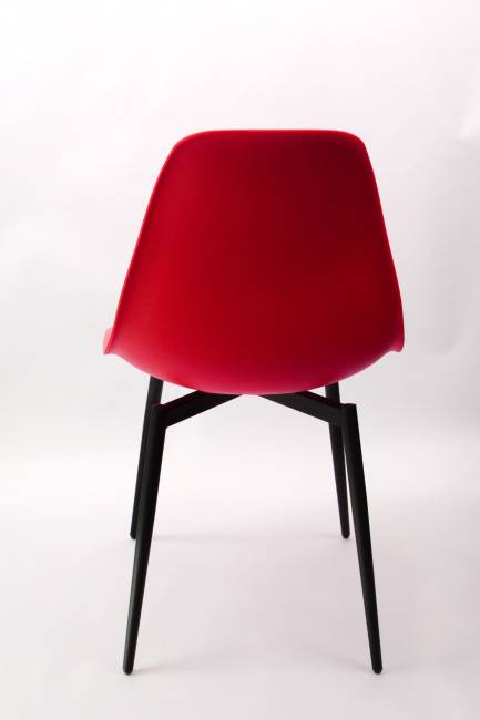 Стул Туссе чёрный /красный