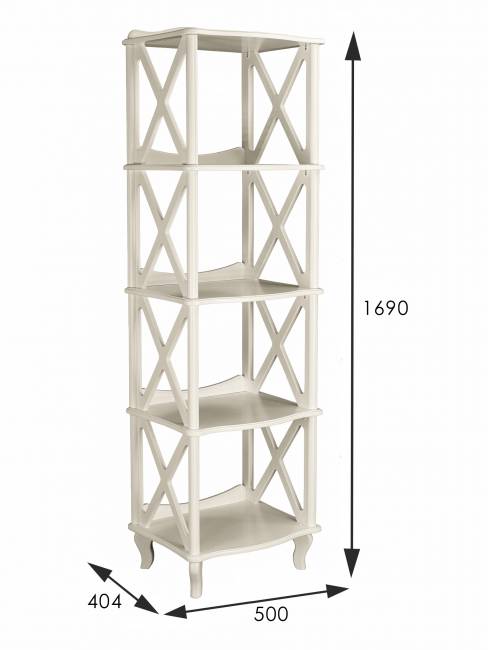 Этажерка-стеллаж Джульетта 4 уровня, дуб шампань Л Этажерка-стеллаж Джульетта 4 уровня, дуб шампань Л
