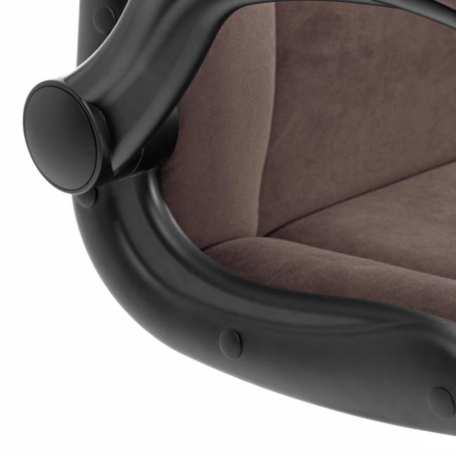 Кресло BAZUKA metalBL велюр, коричневый, 6 коричневый велюр