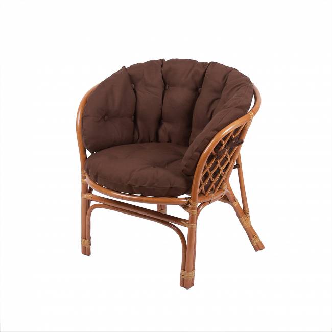 Комплект кофейный из нат. ротанга "Багама" S, коньяк