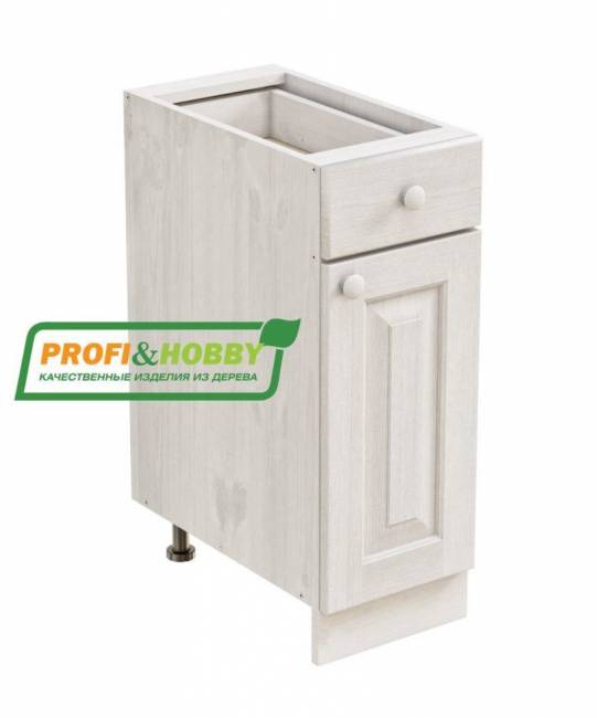 Тумба 1 дверь, 1 ящик 300 х 560 х 720 сосна, без покраски