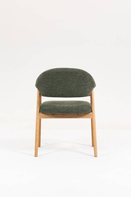 Стул обеденный Tavu с деревянными ножками зеленый 2 шт.