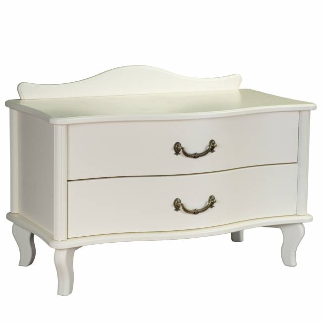 Тумбочка Джульетта широкая 2 ящика дуб шампань Л Тумбочка Джульетта широкая 2 ящика дуб шампань Л