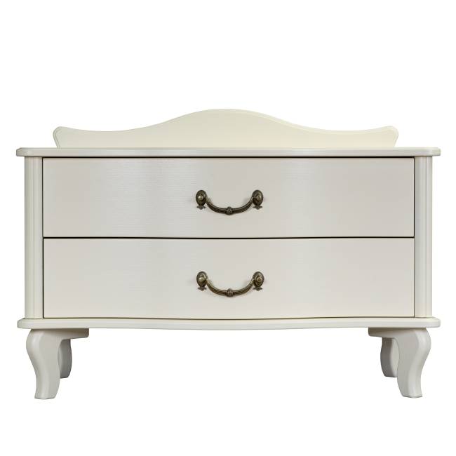 Тумбочка Джульетта широкая 2 ящика дуб шампань Л Тумбочка Джульетта широкая 2 ящика дуб шампань Л