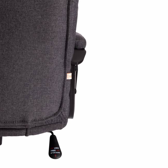 Кресло BERGAMO хром (22) ткань, темно-серый, F68 темно-серый ткань