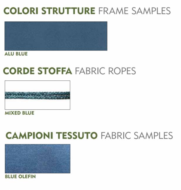 Кресло плетеное с подушками Elba Rope синий 630х640х780 мм Кресло плетеное с подушками Elba Rope синий 630х640х780 мм