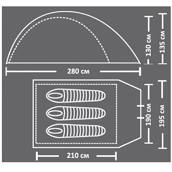 Палатка Campack Tent Trek Traveler 3