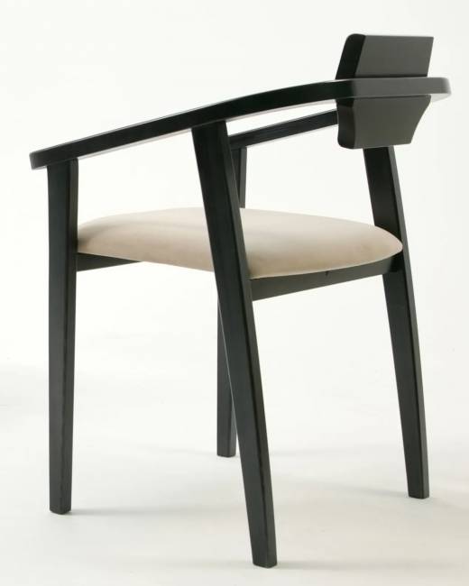 Стул-кресло Челси ПМ чёрный/бежевый