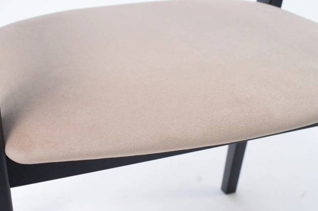 Стул-кресло Челси ПМ чёрный/бежевый