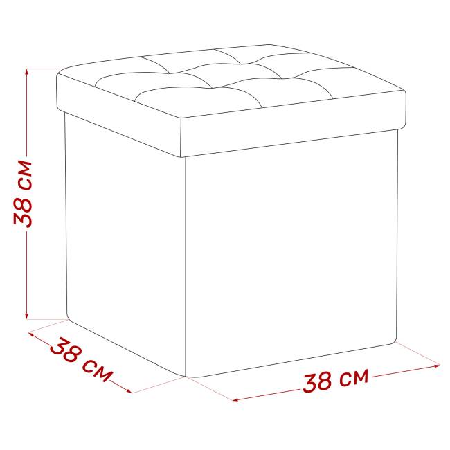 Пуф Leset Плуто складной с крышкой Velutto 12