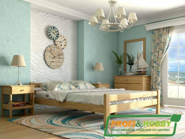 Кровать деревянная "Классика" 1800 х 2000, сосна