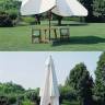 Зонт профессиональный телескопический 4х4 м Palladio Telescopic натуральный, слоновая кость 4000х4000 мм