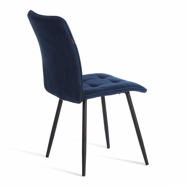 Стул обеденный Bari велюр, 46х55х89, Blue (синий) синий велюр