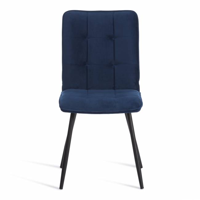 Стул обеденный Bari велюр, 46х55х89, Blue (синий) синий велюр