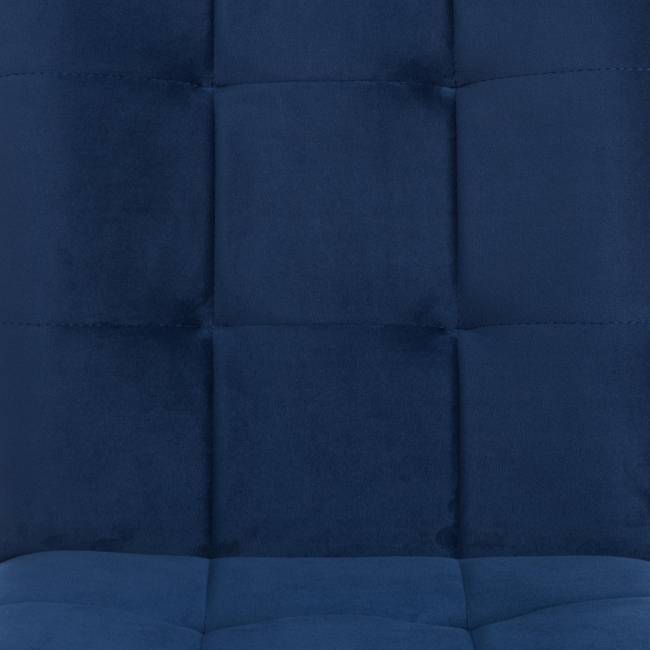 Стул обеденный Bari велюр, 46х55х89, Blue (синий) синий велюр