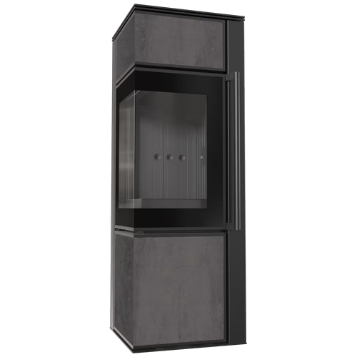 Печь Kratki PRO TORA/S NATURALI PIETRA DI SAVOIA ANTRANCITE BOCCIARDATA