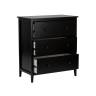 Комод Leset Токе 3 ящ. Чёрный Комод Leset Токе 3 ящ. Чёрный